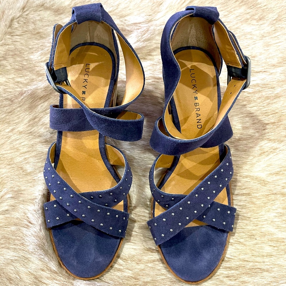 Lucky Brand Kesey Morroccan Blue Size 8.5 - Picture 4 of 7
